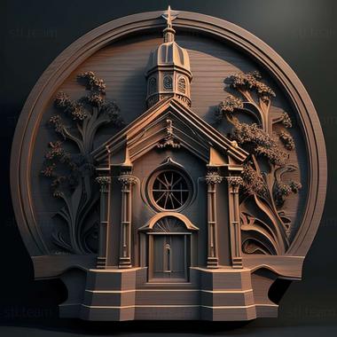 3D model Free Church (STL)